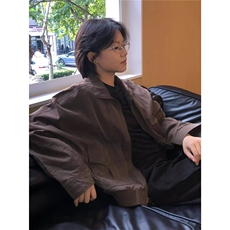 潮韩风外套格子夹克男潮流宽松秋季外套学生港风JKW53，男装夹克，星座516A