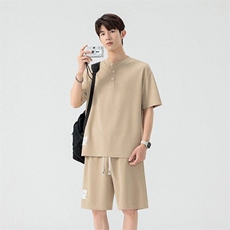 TZ25313-特P60夏季休闲T恤短裤男两件套，男装牛仔裤，电商D310B