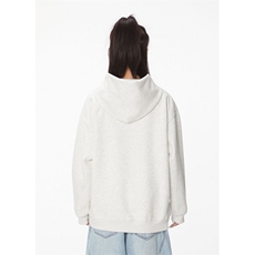 5577-P55新款口袋中长宽松刺绣长袖连帽卫衣，女装卫衣/绒衫，星座617A-2