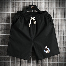 DK39239-P15港风休闲短裤男士大码运动五分裤男中裤男马裤网格，男装休闲裤，电商A040A