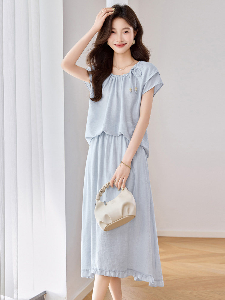 套装裙女2025夏新款韩系绝美甜美独特漂亮气质减龄一整套ootd穿搭,女装套装/套裙,江南富贵女