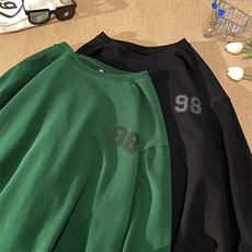CY1035-TP25控价38立体胶印字母印花港风2023春季长袖T恤男上衣，男装T恤，电商A102-1
