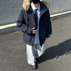 座山雕派克棉服男女同款貉子毛加厚外套GS65003，男装棉衣，星座1206（原A206）