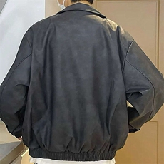 733-P60美式拉德PU皮衣外套秋冬季复古春秋机车工装夹克，男装皮衣，电商B323A
