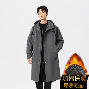 风衣男中长款大衣男加绒棉衣男F174薄P90加棉P100特价无影四图片