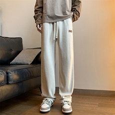 定标灯芯绒直筒裤QD3104-TP35控价48秋季新款宽松百搭休闲裤男，男装休闲裤，电商A102-1