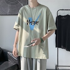 T1554P25现货夏季宽松短袖T恤男潮百搭上衣男士大码圆领休闲t恤，男装T恤，星座510A-1