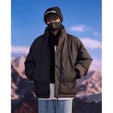 现货美式高街休闲夹克冬季立领纯色三防户外工装加厚棉服外套，男装夹克，电商A486