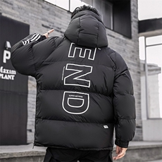冬季套头羽绒服男加厚连帽拉链羽绒衣外套潮青年A266-YR04-P200，男装羽绒服，电商A266