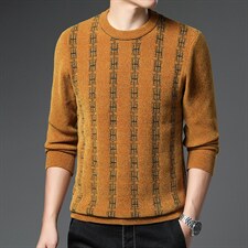 B-N21816冬季新款男士圆领毛衣雪尼尔针织衫打底衫男装保暖P72，男装针织衫/毛衣，电商B360