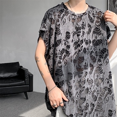 8XL-M重磅！特大码短袖T恤背心男宽松休闲百搭篮球服DX318P28，男装背心/马甲，电商D206-1