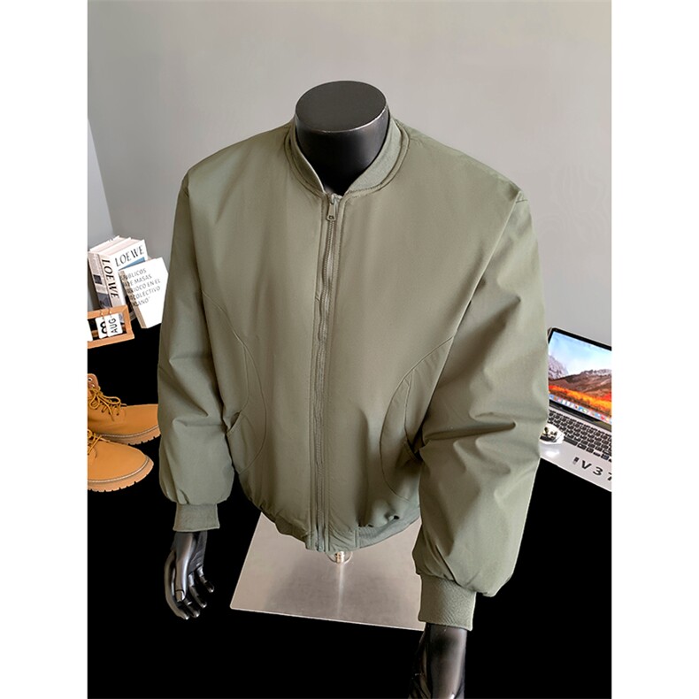 加棉加厚男士棉服冬季棒球领棉袄飞行服棉衣潮流A266-MY8016-P75,男装棉衣,电商A266