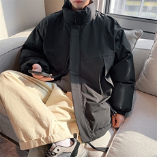 现货美式高街休闲夹克冬季立领纯色三防户外工装加厚棉服外套，男装夹克，电商A443
