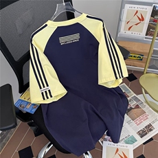 wassuphappy美式复古短袖t恤男夏季2025新款潮牌情侣装休闲半袖，男装T恤，星座1008