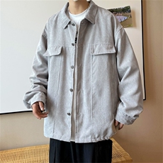 春秋季百搭休闲宽松灯芯绒夹克男士JK156-P60，男装夹克，星座1204