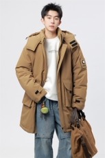 自家图有视频中长款棉服连帽登山情侣聚热保暖工装棉衣M2573p110，男装棉衣，电商D315