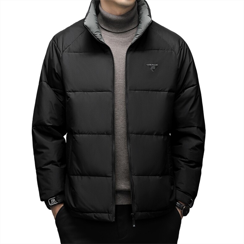 QA2283钱塘2020-2冬季厚款商务休闲立领百搭中年男士羽绒服P92,男装羽绒服,钱塘207-2