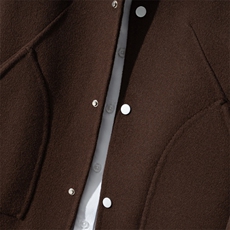 高档羊毛呢子西服男士秋冬季百搭加厚双面尼外套男装短款毛呢大衣，男装毛呢大衣，优远毛呢大衣