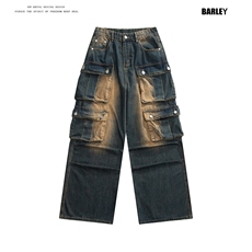 809B新春现货！美式工装宽松复古牛工装裤809B-605-P58控98，男装工装外套，星座809B（原星座805）
