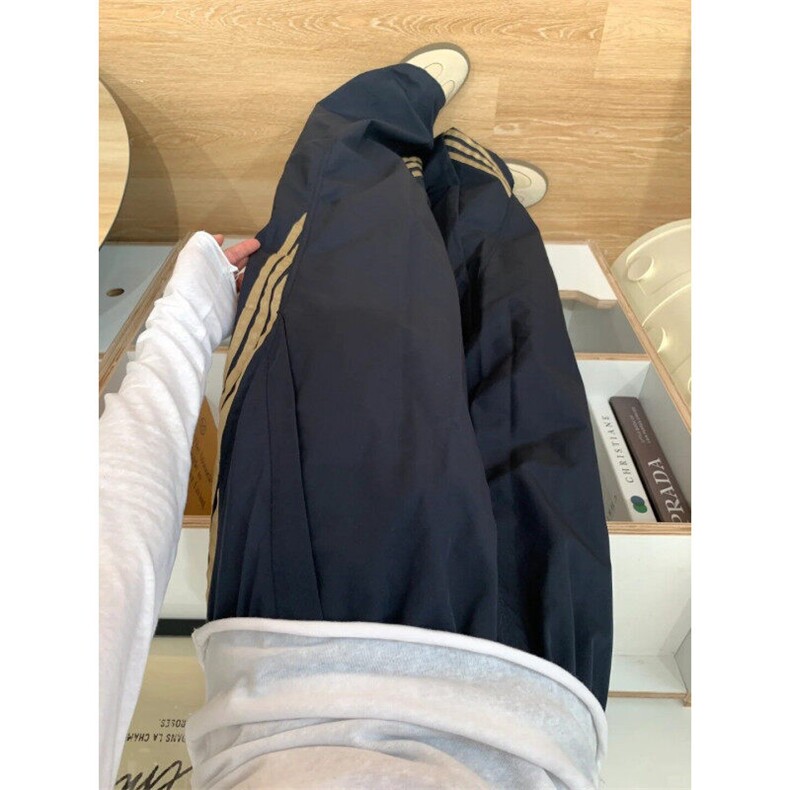【有货】ZQ678ZZ-特39美式复古条纹休闲裤宽松直筒抽绳冲锋裤子,男装休闲裤,星座1007（原301D）