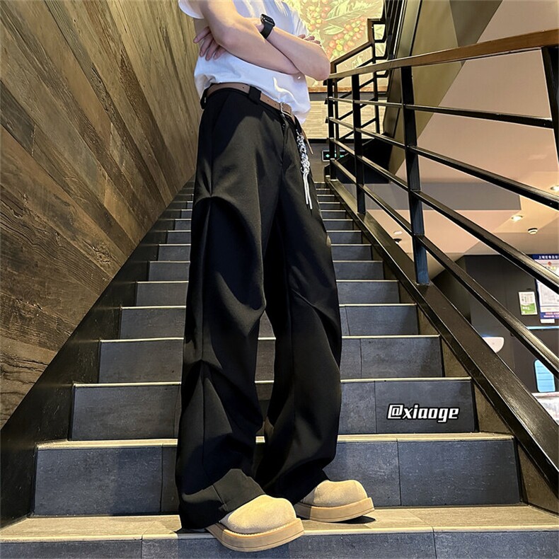 XZ616春季重磅cleanfit立体解构打褶休闲长裤TY2033P65控88,男装休闲裤,星座512A（原616）