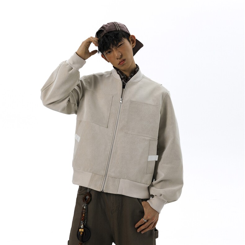 早秋新款重磅扎染皮衣棒球服外套JKK901-特批85控148,男装夹克,电商A072