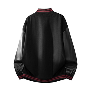 美式秋季新款棒球服情侣潮牌宽松飞行夹克男 A436-819-P65图片