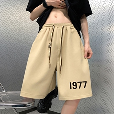 新款菠萝格直播抖音得物高品质宽松男中裤五分短裤K061P35控48，男装牛仔裤，电商C408(原B339-1)