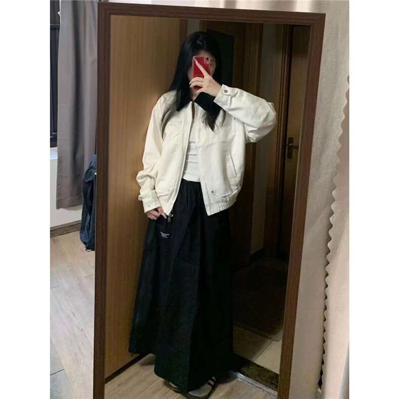J50-P95牛仔外套男女春秋款美式复古设计感宽松高级感,男装工装外套,电商B323A