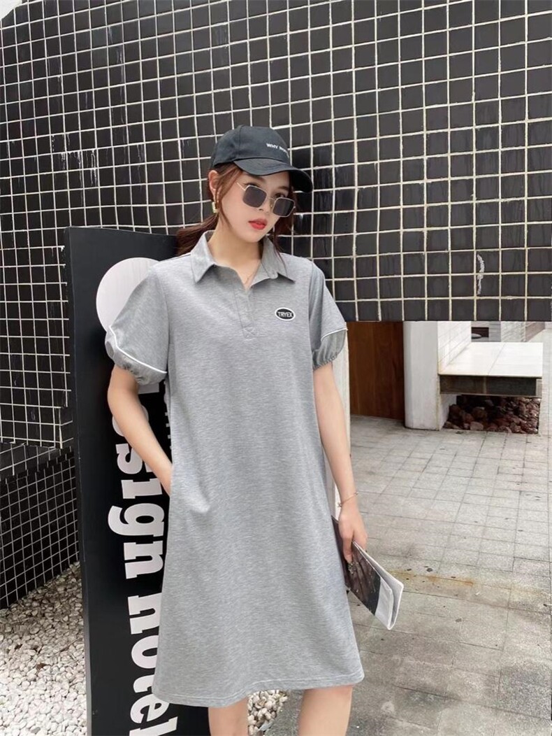 ［爱美欧］夏季新款.针织polo连衣裙，女装连衣裙，爱美欧