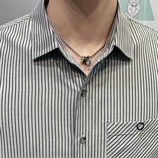 大货21秋条纹时尚大码衬衫男长袖韩版修身衬衣CS188P45控68，男装衬衫，电商B413