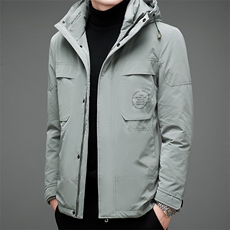 中年羽绒服男冬季宽松连帽羽绒服爸爸冬装保暖外套MNSA2105-P350，男装羽绒服，电商B212（原钱塘6029）