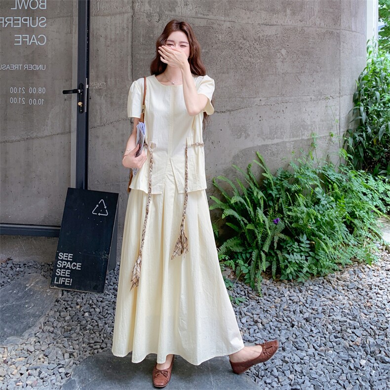 现货210-3275-P145-K198夏季新款小众设计韩版套装2025年夏季,女装套装/套裙,浙宝210（原浙宝191）