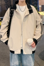 新款现货户外立领夹克男冲锋衣外套JK801-P70，男装夹克，星座1204-3