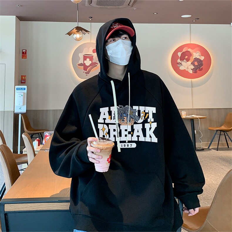 已注册港风重磅华棉得物抖音直播高品质宽松休闲连帽卫衣W5002P40,男装卫衣,电商C408(原B339-1)