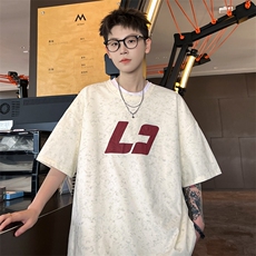 ！2026夏季新款男士发泡立体印花潮牌碎花短袖T2530特P28，男装T恤，电商B220
