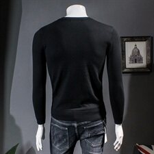 2021秋冬男士毛衣圆领针织衫烫钻针织衫QT7116815P85M-5XL假模，男装针织衫/毛衣，钱塘6066（原711）