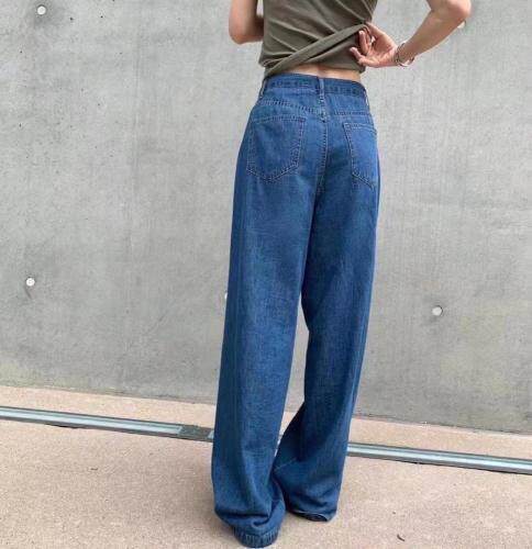 2021秋装新款牛仔阔腿牛仔裤，女装牛仔裤，8+9