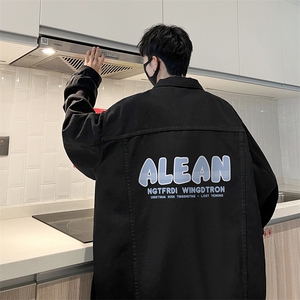 牛仔夹克男大码牛仔外套男茄克 NJ77291-P60加绒款-P75图片