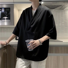 短袖衬衫春款男港风潮流CS21P37，男装衬衫，星座1116-2