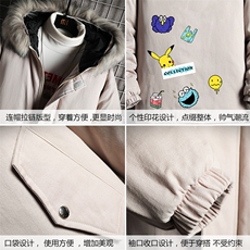 MM48079-P130冬季大毛领衣男士大码加厚袄男服网格挂拍，男装棉衣，电商A040A