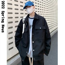 现货款！2025春季新款外套韩版宽松翻领呢料夹克JK201P118控138，男装夹克，星座517A-1