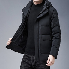CD2099钱塘2020-2秋冬新款中老年男士休闲连帽羽绒服外套P265，男装羽绒服，钱塘207-2