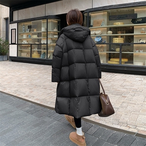 现90白鸭绒连帽龟背大被子款羽绒服柔软口袋小设计2C220-P385K539图片