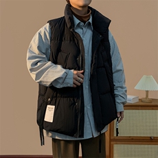 A907-P502024新款冬季加厚背心羽绒马甲男美式oversize潮牌棉服，男装夹克，星座512-6