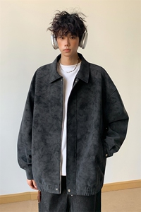 秋季新款扎染夹克 5Q1090-TP60不cleanfit潮牌宽松美拉德皮衣图片