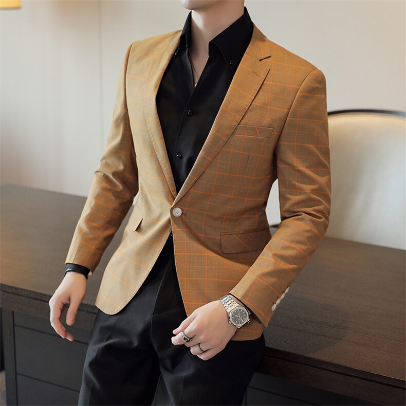 26做货-男士休闲西装修身韩版西服外套小西装上衣DX6908P165,男装西服套装,电商D216