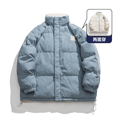 冬季大码棉衣羊羔毛加厚保暖两面穿男女立领棉衣外套MY9075-P85，男装棉衣，电商A128