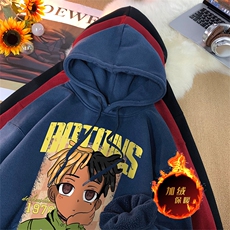500克重磅冬季美式加绒加厚卫衣外套DL1597常规特P35加绒特40，男装卫衣，电商A486