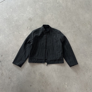 现货枫叶纹皮衣 W2631 M-2XLP115图片